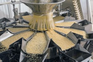 grains in a food factory